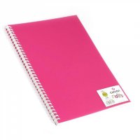 Блокнот Notes Canson А-4, 50 листов, 120 гр/м, розовая пластиковая обложка, спираль, Canson